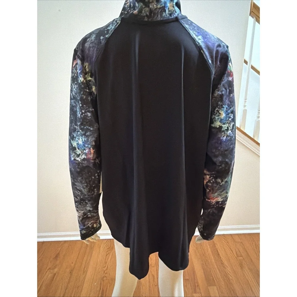Avenue AVE Leisure Multicolored Workout Zip Up Jacket Size 22/24‎ NWT